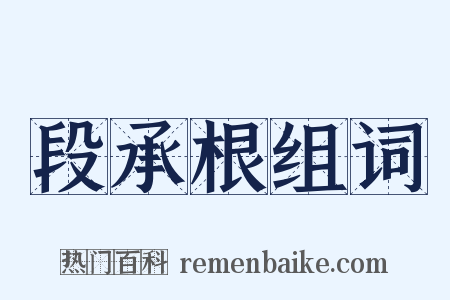段承根组词是什么意思的图片